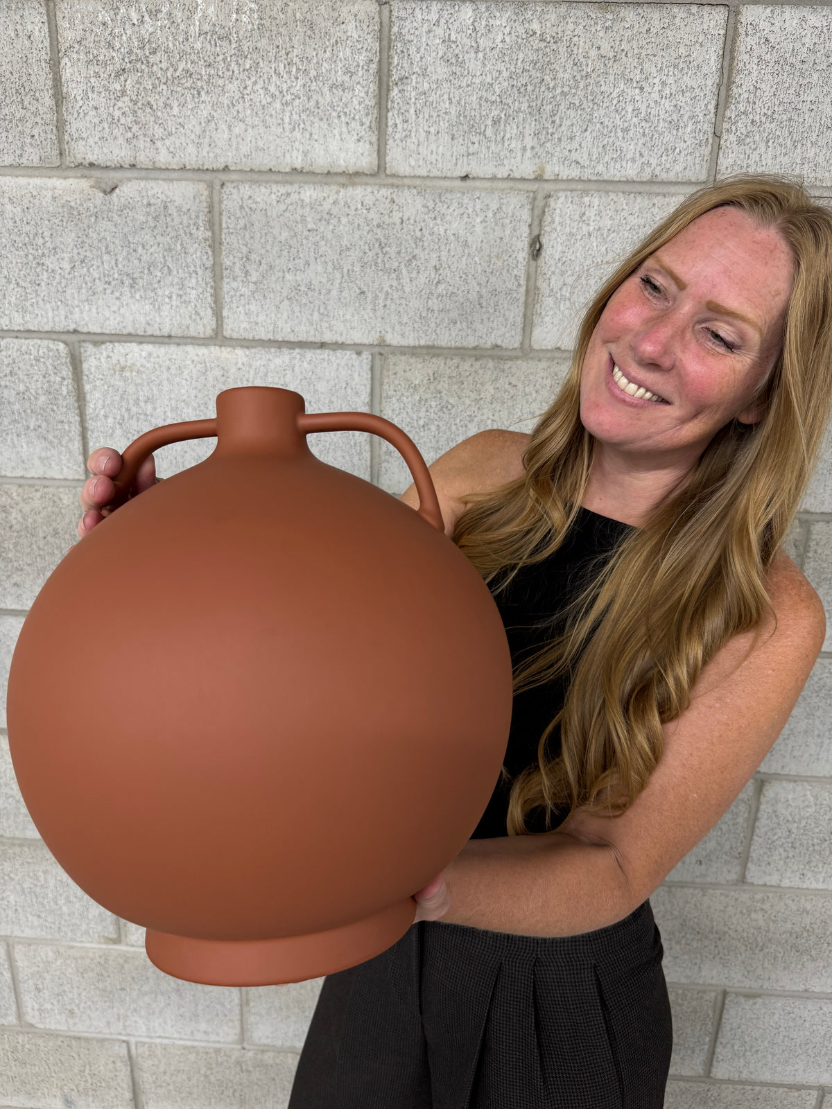 Delphi Terracotta Ceramic Vase