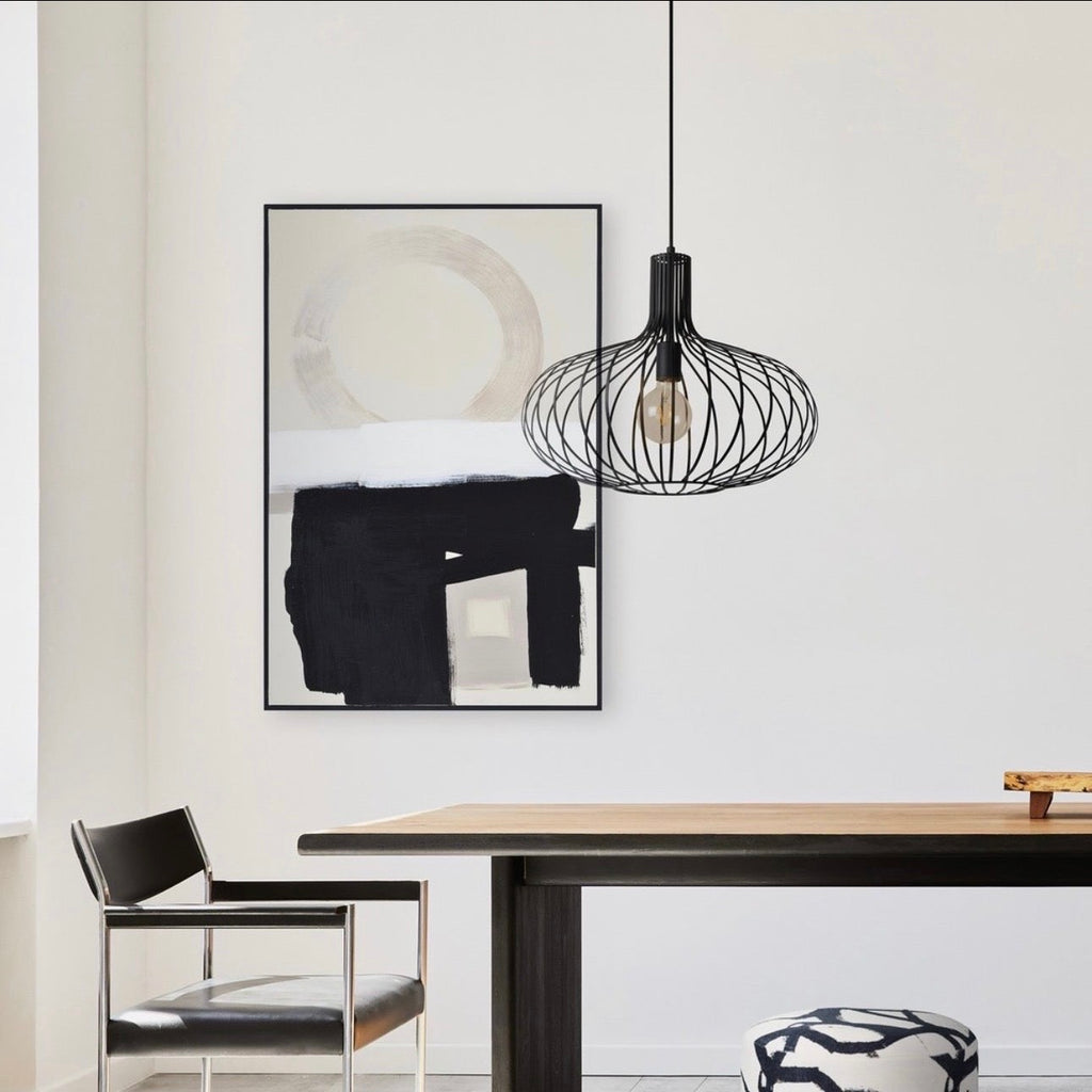 Ione 1 Light 19.75 inch Black Pendant