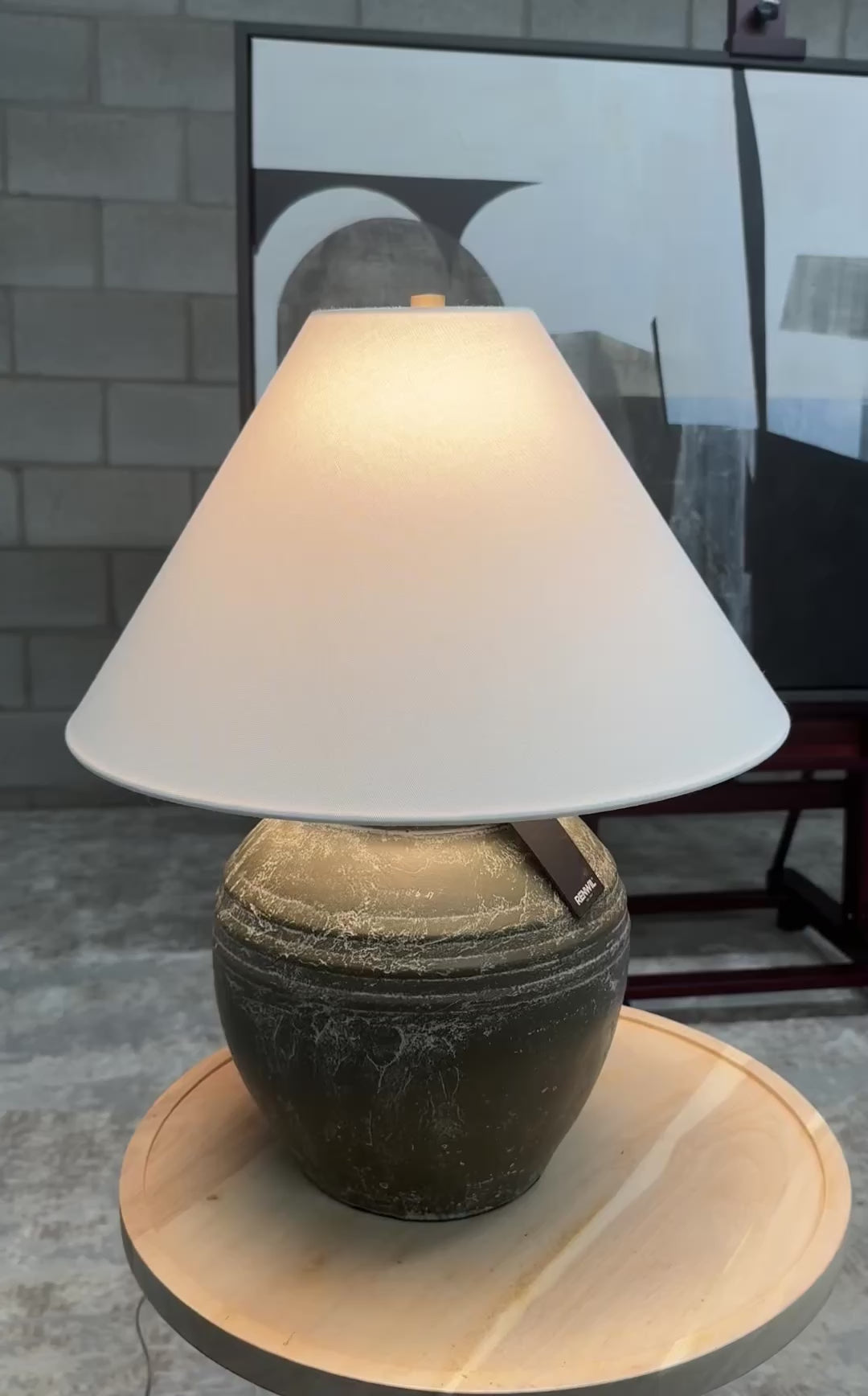 Lino Table Lamp - Olive